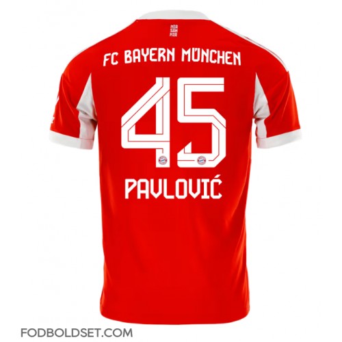 Bayern Munich Aleksandar Pavlovic #45 Hjemmebanetrøje 2025-26 Kortærmet